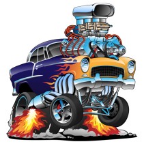 Vinilos y pegatinas juveniles hot rod