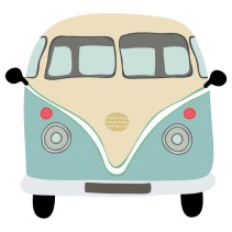 Vinilos adhesivos volkswagen t1 kombi para decorar