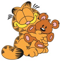 Vinilos infantiles garfield con osito