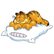 Vinilos decorativos garfield durmiendo