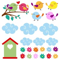 Vinilos infantiles kit naturaleza