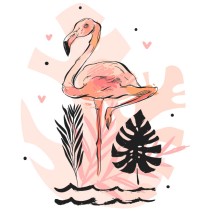 Vinilos y pegatinas flamingo decoración