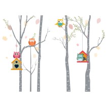 Vinilos decorativos búhos infantiles