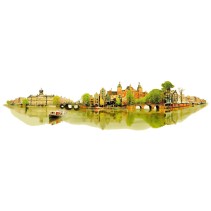 Vinilos paredes ilustración acuarela amsterdam