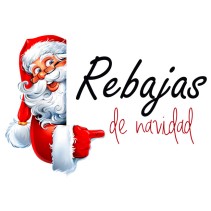 Vinilos comercios santa rebajas navidad