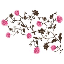 Vinilos rosas decoración paredes y objetos