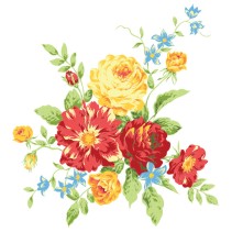 Vinilos para paredes flores colibrí y mariposa