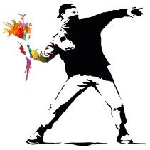 Vinilos decorativos grafiti banksy