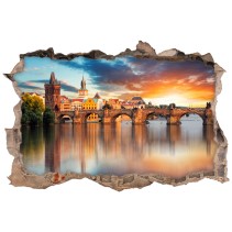 Vinilos agujero 3d praga puente carlos