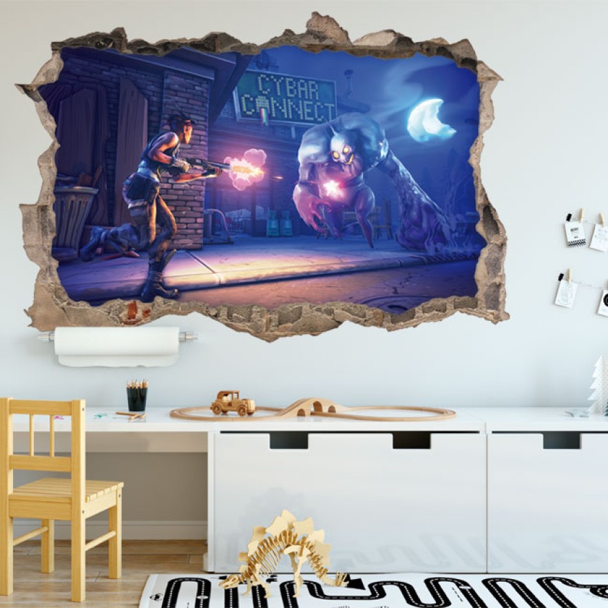 Vinilos decorativos 3d videojuegos fortnite
