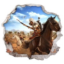 Vinilos decorativos agujero 3d videojuego assassin's creed origins