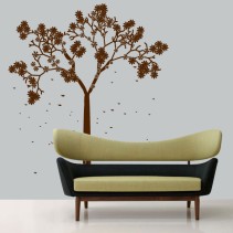 Vinilo decorativo árbol otoñal