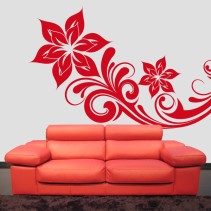Vinilo decorativo arte floral