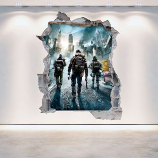 Vinilo agujero 3d tom clancy's the division Vinilo agujero 3d tom clancy's the division