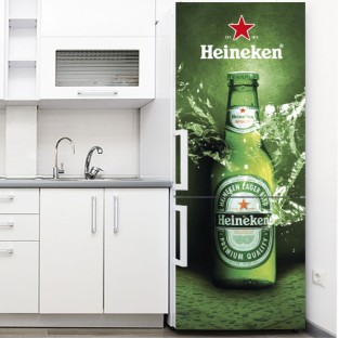 Vinilo para nevera cerveza Heineken Vinilo para nevera cerveza Heineken