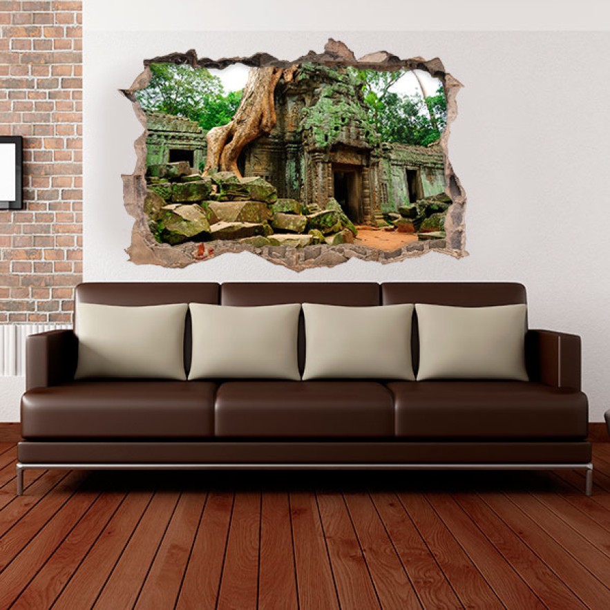 Vinilos agujero 3d ta prohm