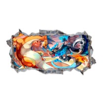 Vinilo agujero 3d pokémon