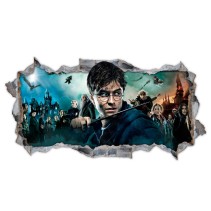 Vinilos decorativos harry potter agujero 3d