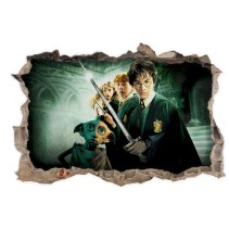 Vinilo decorativo agujero 3d harry potter