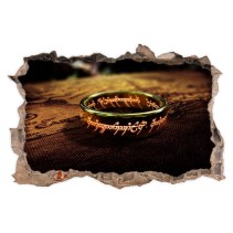 Vinilo efecto 3d anillo señor de los anillos