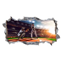 Vinilos agujero 3d béisbol