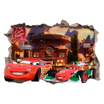 Pegatinas agujero 3d disney cars 2