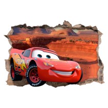Pegatina agujero 3d película disney cars 2