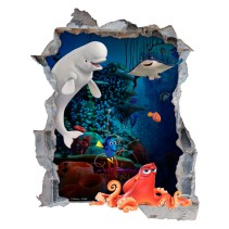 Vinilos agujero 3d disney película buscando a dory