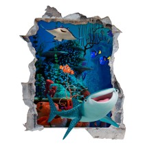 Vinilo agujero 3d disney destiny buscando a dory