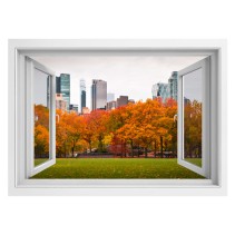 Vinilo ventana 3d central park nueva york