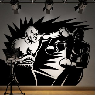 Decoración paredes boxeadores