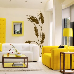 Vinilos decorativos diseño espigas florales Vinilos decorativos diseño espigas florales
