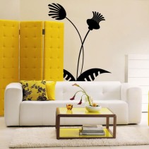 Vinilos decorativos flores tropicales