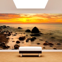 Fotomural o papel pintado atardecer en el mar báltico