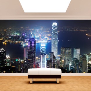 Fotomural skyline ciudad hong kong Fotomural skyline ciudad hong kong