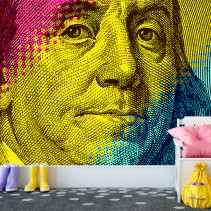 Fotomural o papel pintado billete benjamin franklin