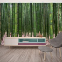 Fotomural o papel pintado decoración bambú zen