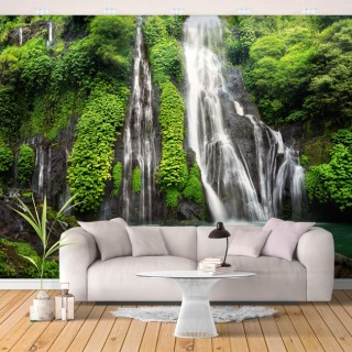 Fotomural cascada en selva tropical