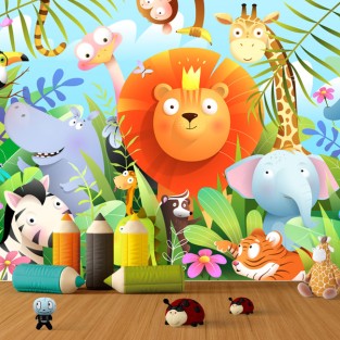 Fotomural o papel pintado dibujos infantiles de animales Fotomural o papel pintado dibujos infantiles de animales