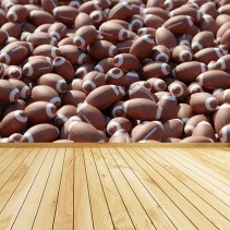 Fotomural patrón pelotas fútbol americano