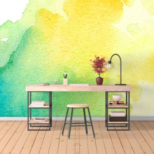 Fotomural o papel pintado mancha en acuarela decoración moderna