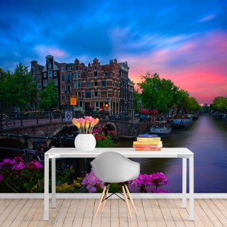 Fotomurales café papeneiland amsterdam