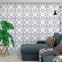 Fotomural o papel pintado patrones con círculos