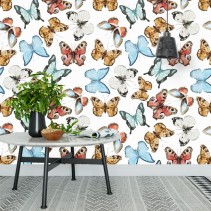 Fotomural o papel pintado con mariposas