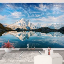 Fotomural o papel pintado lago blanco francia