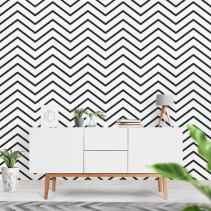 Fotomural o papel pintado patrón líneas zigzag