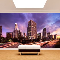 Fotomural los ángeles ciudad al atardecer