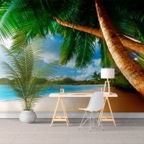 Fotomural o papel pintado palmeras en la playa