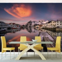 Fotomural o papel pintado islas lofoten noruega