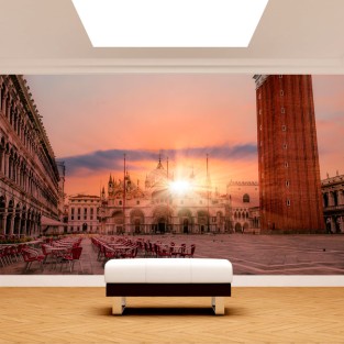 Fotomurales plaza san marco atardecer